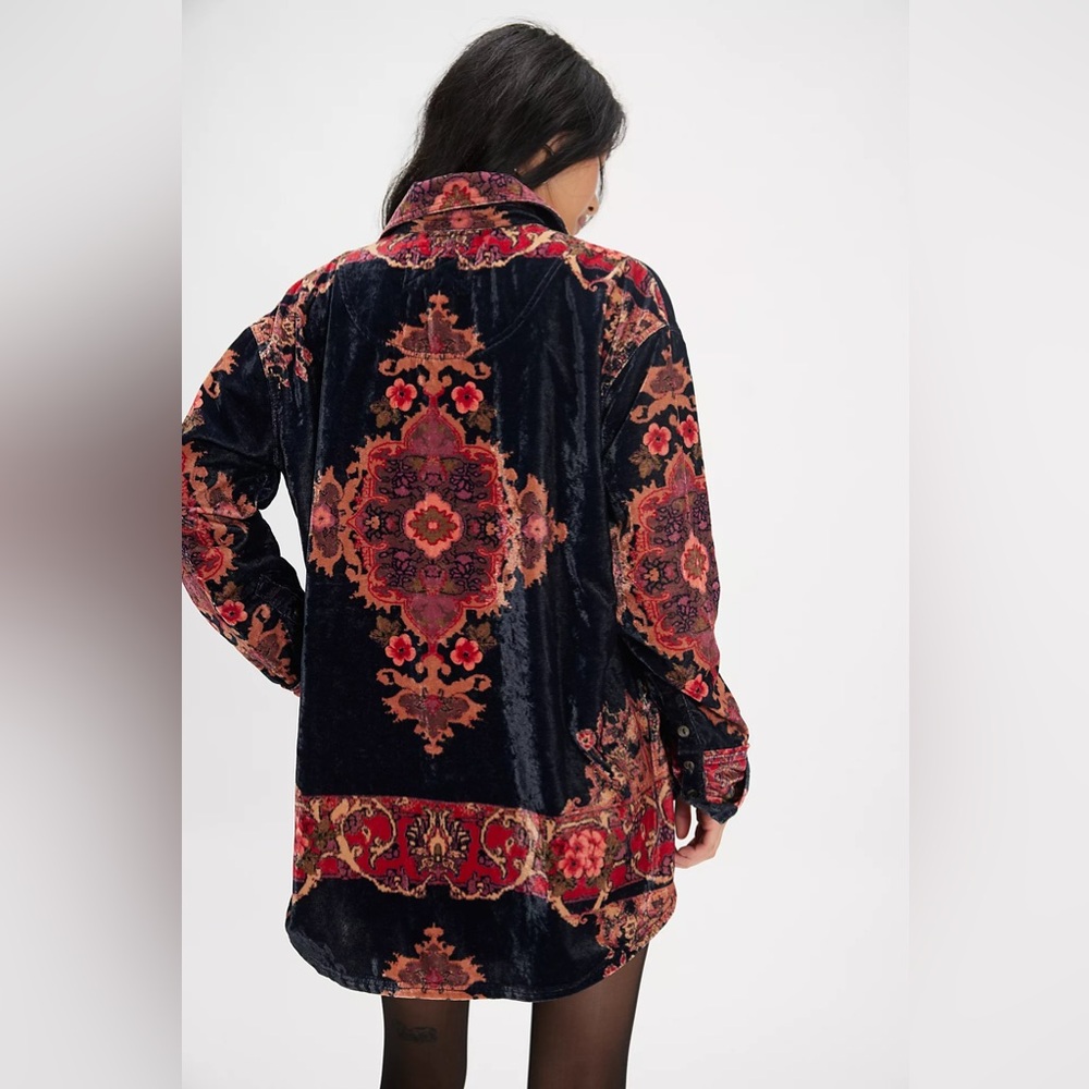 Free People One Night Velvet Blouse - Picture 4 of 5